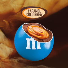 M&M'S open resealable bag highlighting zipper and freshness retention benefit