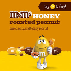 M&M'S open pouch spilling candy, illustrating easy snacking and portion control