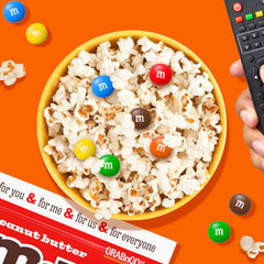 M&M'S close-up of colorful candy shell highlighting crunch and texture benefit