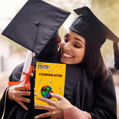 M&M'S gift card close-up with space for your personalized congratulatory note