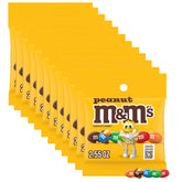 M&M's front packaging view showing brand and convenient single-serve bags