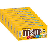 M&M's front packaging showing movie-theater box and colorful appeal for easy sharing
