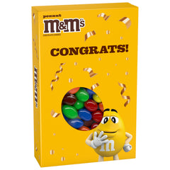 M&M'S front packaging showing festive gift box and branding for easy gifting