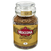 moccona jar front showing label and reusable glass jar with premium look
