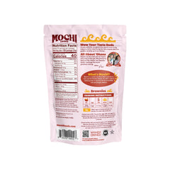 Close-up of Mochi Foods brownie texture showing fluffy chewy benefit