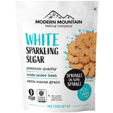 MODERN MOUNTAIN front jar shot showing bright white sparkle for professional finish