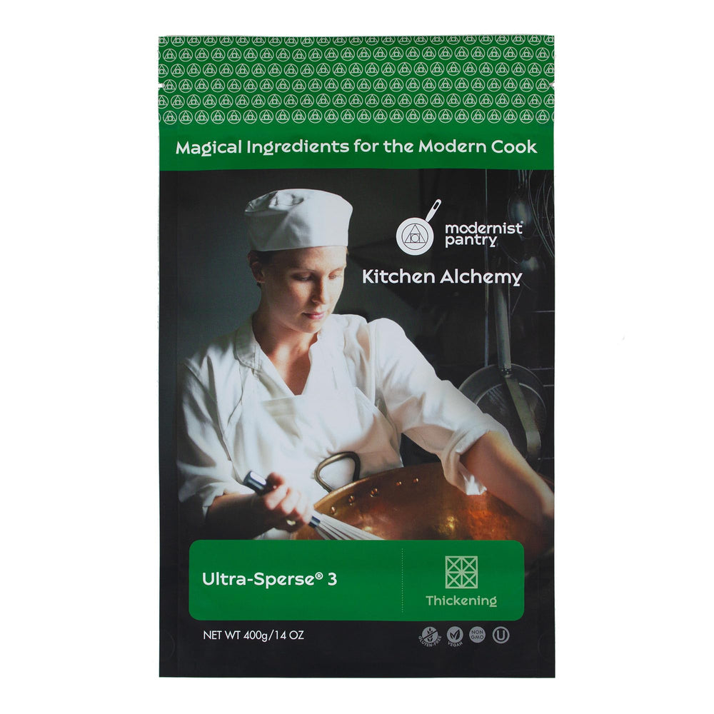 Modernist Pantry front packaging showing 400g bag and label benefits