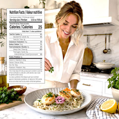 MOKI fettuccine close-up strands highlighting chewable, low-calorie texture