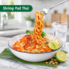 MOKI fettuccine coated in Alfredo sauce absorbing rich flavors