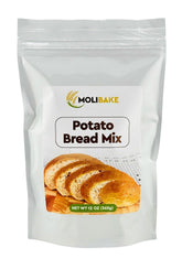Molibake front package view showing 12oz mix and ingredient highlights for easy baking