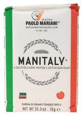 Molino Paolo Mariani Manitaly front packaging showing provenance and benefit