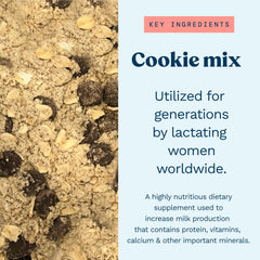Mommy Knows Best freshly baked lactation cookies on a tray offering warm snack comfort