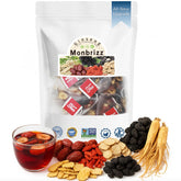 Monbrizz front packaging showing 40-count value pack and herbs