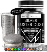 MONÉGASQUE front jar showing silver glitter for easy identification and use