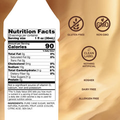 Monin hazelnut syrup pouring into glass demonstrating smooth blendability