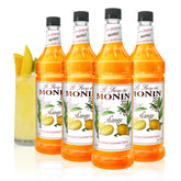 Monin bottle front packaging showing mango label and clear product benefit
