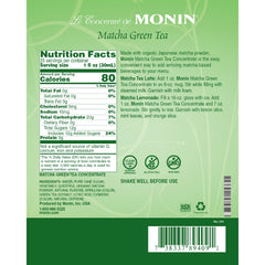 Monin matcha close-up concentrate texture and rich green color for even blending