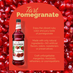Monin label detail highlighting ingredients and dietary certifications