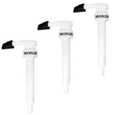 Monin pump front profile showing clean design and consistent pours