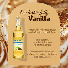 Monin syrup close-up texture showing smooth consistency for mixing
