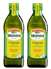 Monini front packaging showing two 16.91 oz bottles and clear Italian branding, ready to use