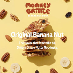 Monkey Brittle close-up of crisp texture highlighting natural ingredients