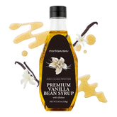MONKSHUSHU front bottle showing label and premium vanilla benefit