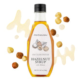 MONKSHUSHU front bottle shot showing label and hazelnut syrup clarity for quick ID