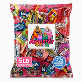 Monster Candy front packaging showing 5 lb bulk for easy party prep