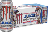 Monster front can showing Strawberry Lemonade flavor and bold branding for quick recognition