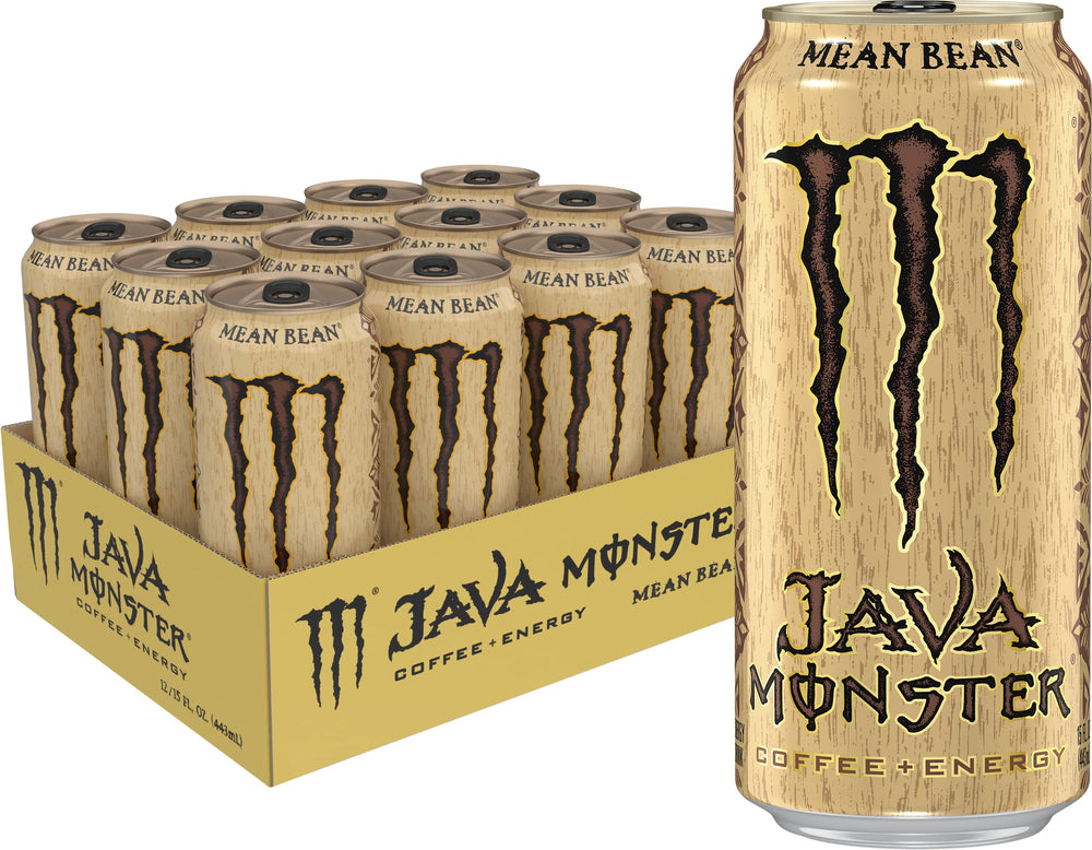 Monster Java Monster front view showing vanilla coffee can and brand