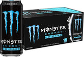 Monster Lo‑Carb front can showing label and size for quick identification and storage benefit
