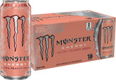 Monster Ultra Peachy Keen front packaging showing can design and refreshing peach appeal