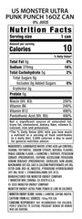 Monster Ultra Punk Punch 15-pack stored in fridge, demonstrating convenient bulk supply and chilled readiness