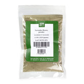 MONTEREY BAY HERB CO front packaging showing certified lavender powder benefit: clear labeling