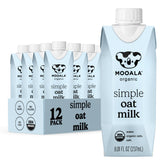 Mooala oatmilk front carton showing branding and unsweetened claim for quick identification
