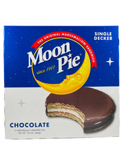 Moon Pie front packaging showing 12-pack and convenient individual wraps for sharing
