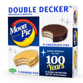 MoonPie front packaging showing Original and Banana variety and convenience
