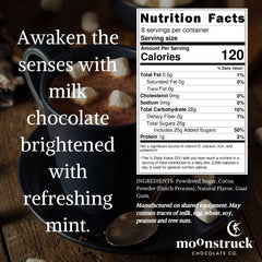 Moonstruck cocoa powder close-up texture highlighting natural ingredients and smooth mixability