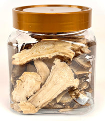 MOORCHOCO close-up of thin Dong Quai slices highlighting natural texture and purity