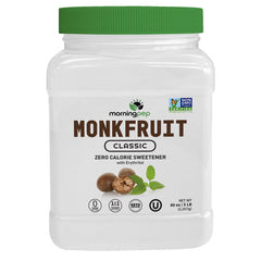 Morning Pep front packaging showing 5 lb bag and benefits
