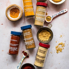 Texture close-up of Morton & Bassett paprika powder showing vibrant color