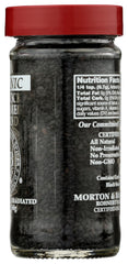 Slices of bread topped with Morton & Bassett black sesame seeds for visual contrast