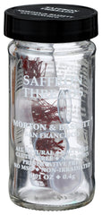 Morton & Bassett jar front view showing saffron threads and clean-label packaging benefit