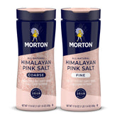 Morton front packaging showing Himalayan Pink Salt, clear branding and product benefit