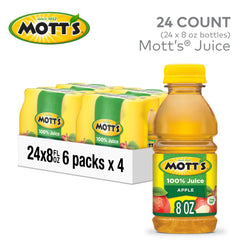 Mott's bottle close-up of cap and label highlighting easy-open benefit