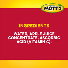 Mott's close-up pour showing juice texture and fresh apple flavor