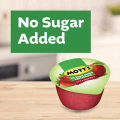 Mott's opened cup with spoon ready, demonstrating easy-to-eat convenience