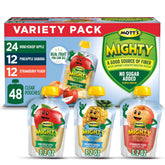 Mott's front packaging showing 48-count variety pack and convenience