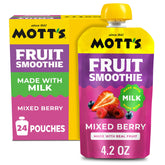 Mott's mixed berry front packaging showing box and pouches for quick identification and convenience